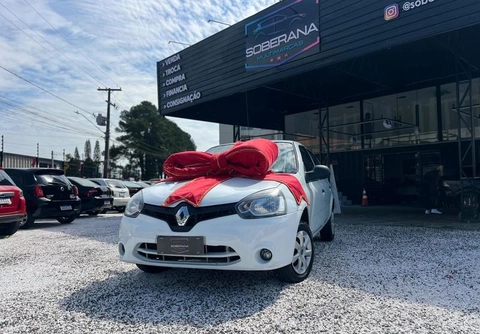 Renault Clio Hi-Flex 1.0 16V 3p 2014 Branco — foto 1 de 3