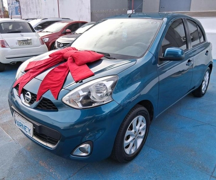 Nissan MARCH SV 1.6 16V Flex Fuel 2015 Azul — foto 1 de 3