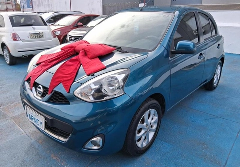 Nissan MARCH SV 1.6 16V Flex Fuel 2015 Azul — foto 1 de 3