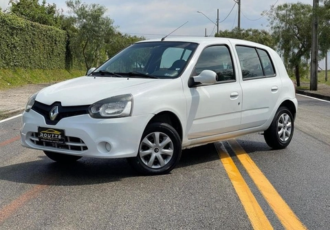 Renault Clio Hi-Flex 1.0 16V 3p 2016 Branco — foto 1 de 3