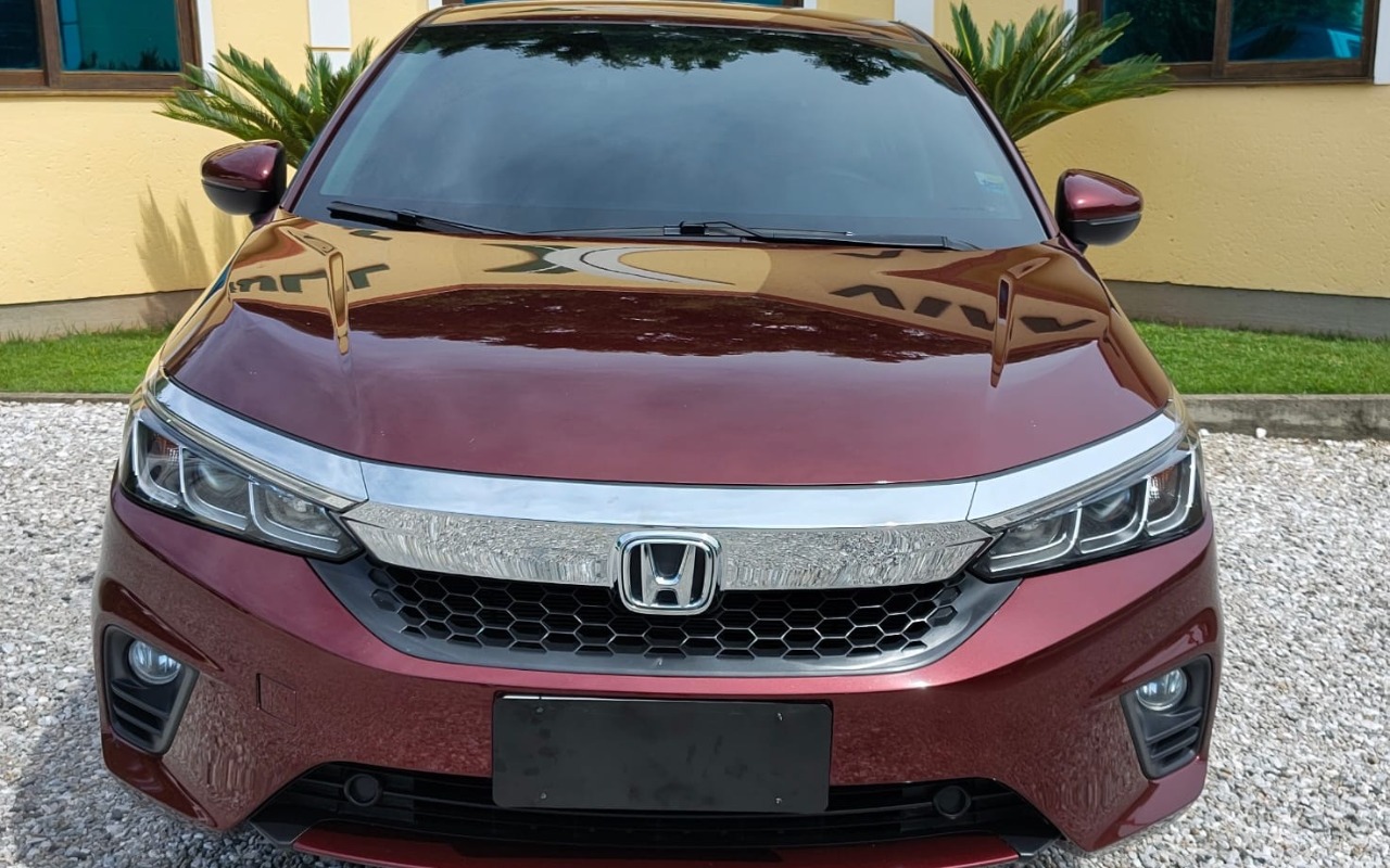 Honda City Hatchback EXL 1.5 Flex 16V Aut. na cor Vermelho em Florianópolis / SC - 984172