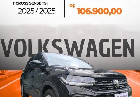 Volkswagen T-Cross 2025 Preto — foto 1 de 3