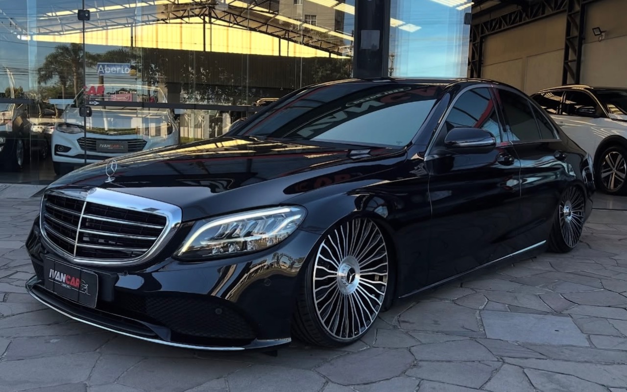 Mercedes-Benz C-180 CGI Exc. 1.6/1.6 Flex TB 16V Aut. na cor Preto no Porto Alegre / RS - 992645